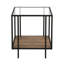 Table de bout en verre avec rangement Vireo-945008337