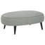 Repose-pieds ovale en velours Mariaella-1206332566