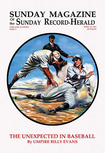« the inattendue in baseball », affiche rétro