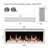 Litedeer Homes Latitude II ZEF58V 58" Smart Electric Fireplace | Ultra-Slim Wall Mounted & Recessed | HD Multi-Flame, Breathing Logs, App Control-886623288