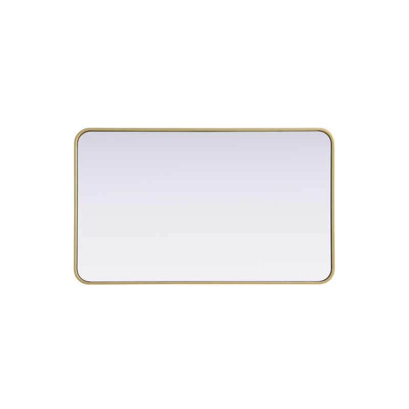 Erath Contour Metal Mirror, 40" x 24", Brass
