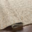 Tapis en laine tissé à plat de couleur unie Wiltz en beige / noir / brun-752845784