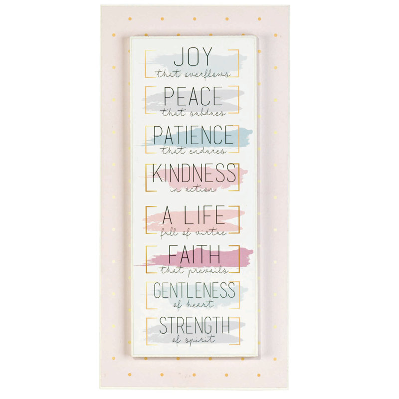 Décoration murale Stacked Joy Peace Patience