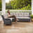 Wicker 6 - Person Modular Patio Conversation Sets with Cushions