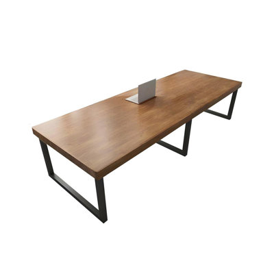 94.49"Solid Pine Long Rectangular Conference Table