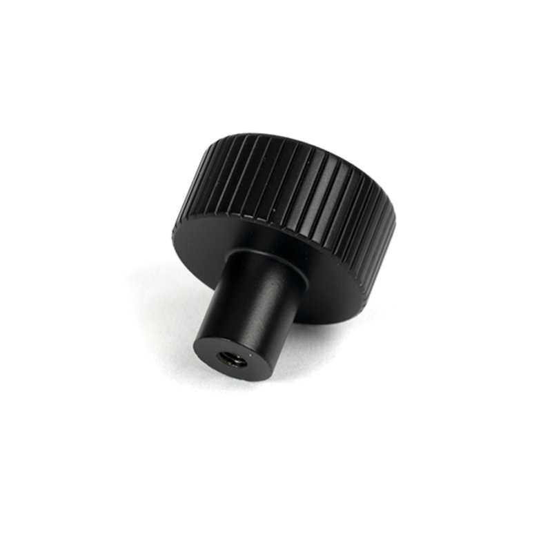 Round Knob, 2.5 cm, Matt Black