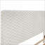 Ensemble de chambre à coucher, lit rembourré en peluche 3 pièces Findlay & amp; 2 tables de chevet, colombe blanche | Tissu revêtu de tissu d'ameublement | Lits standard