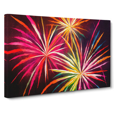 Sensational Fireworks - Wrapped Canvas