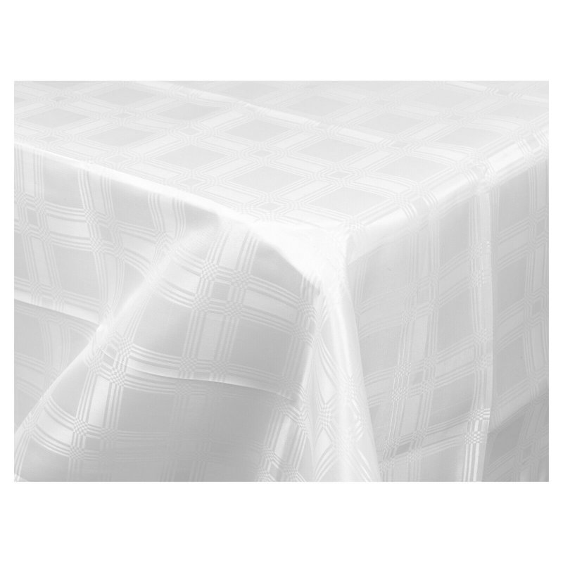 Mosche Tablecloth, White Checkered, 130cm W x 180cm L