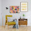 «Colorful Swirls» par Apricot + Birch, reproduction d'art sur toile encadrée