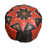 Black/Red Genuine Leather