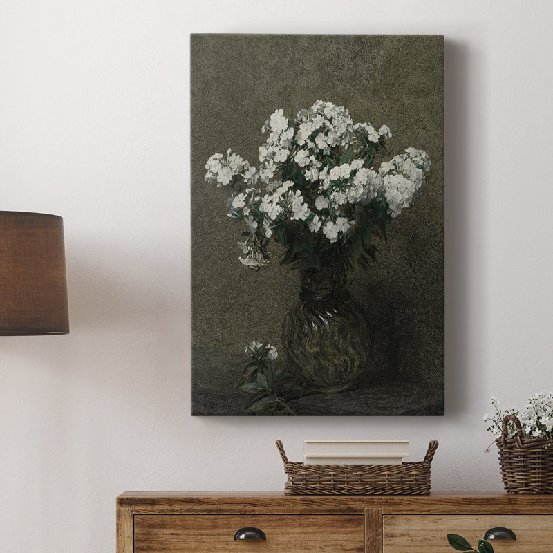 Imprimé floral rétro CCXC - galerie enveloppée Cavas, H 60 po x l 40 po