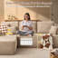 Canapé modulaire en forme de L avec repose-pieds 106 po 106 po-1243099691-1243099702