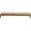 Chaise longue d'extérieur rembourrée en tissu Mirella-1626662750