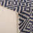 Juniper Rectangular Pouf,  Natural, Blue And White