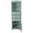 Tall Triangle Cabinet With Three Drawers And Adjustable Shelves, MDF Board With Painted Finish