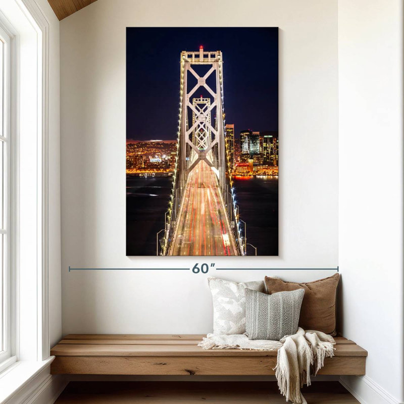 Lilie Bay Bridge Night Shine, H 51 po x l 34 po