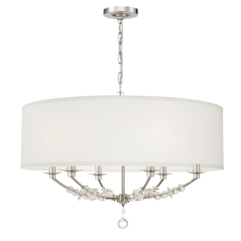Vann 6 - Light Dimmable Drum Chandelier