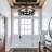 4-Light Industrial Open Cage Drum Chandelier
