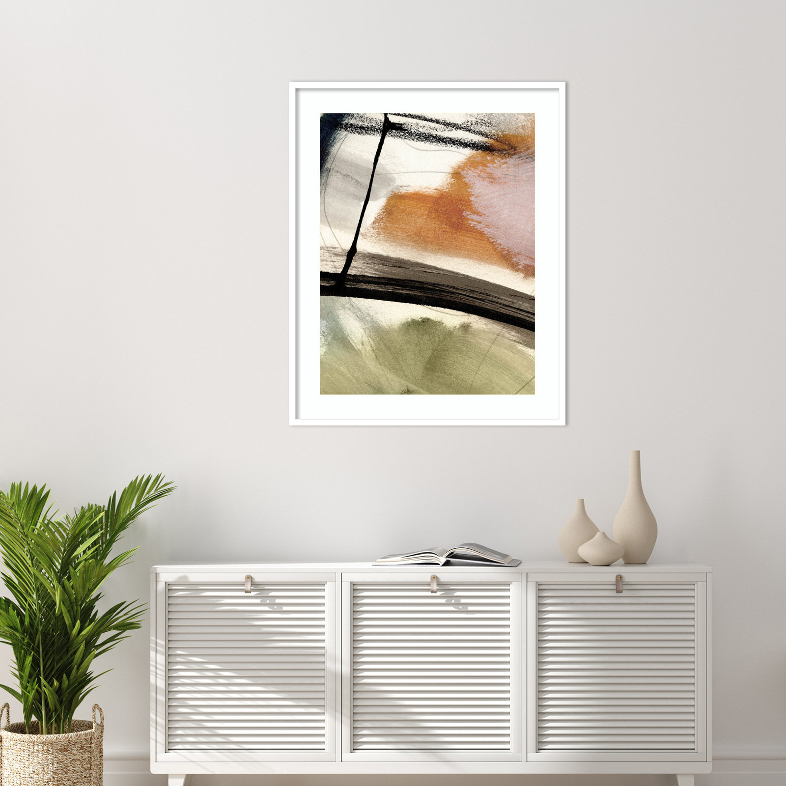 Cleve "Light No. 2" Print by Dan Hobday, White, 41" H x 33" W