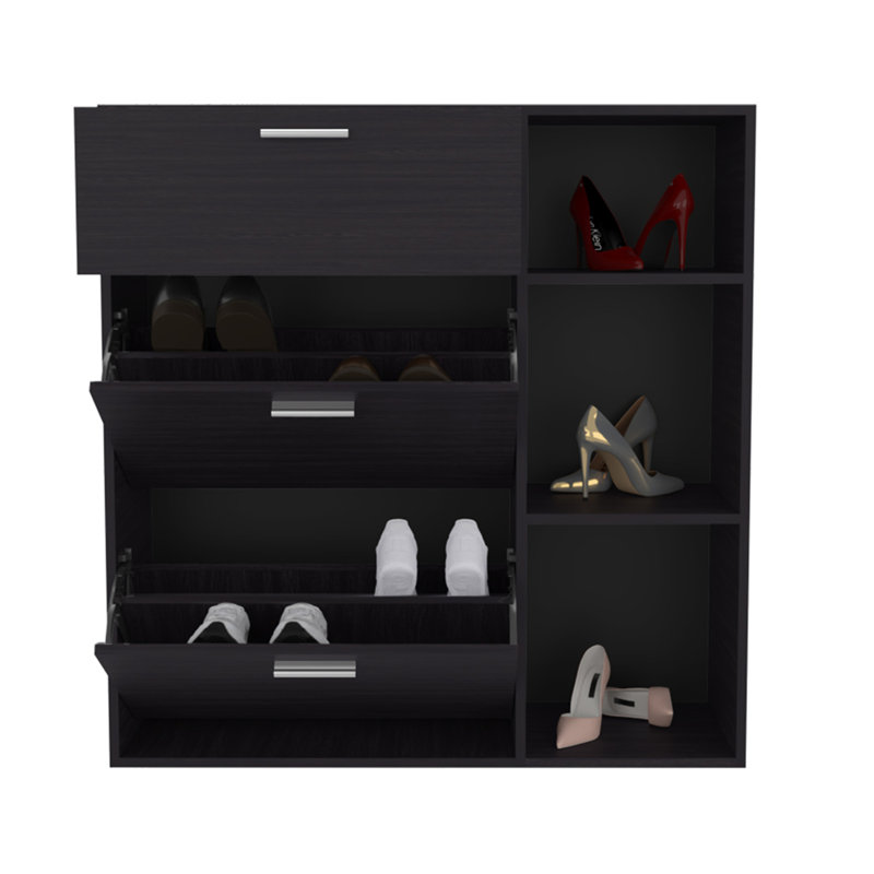 Whitaker Shoe Rack, Bedroom, Black