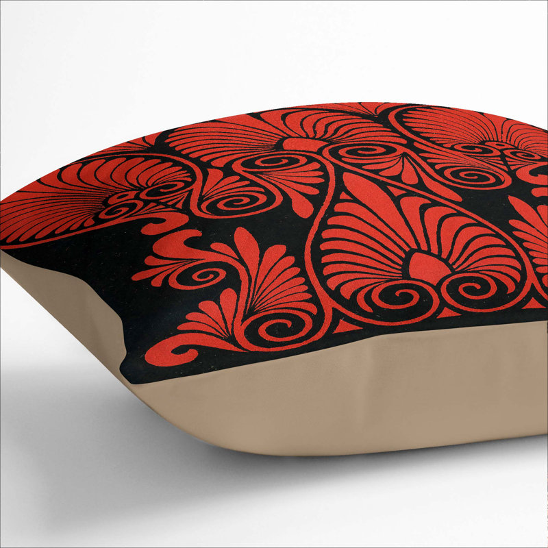 Ikat Square Throw Cushion, 40cm H x 40cm W x 15cm D, Stone