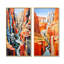Canyon de Stijl inspiré Lansdcape - ensemble de 2 décorations murales Canyon-116166496-116166502