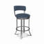 Swivel Upholstered Counter Stool with Metal Frame-87189059-20897328-87189049