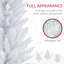 Arbre de Noël artificiel mince de 8 pi avec 300 blanc chaud, 618 pointes, blanc, ignifuge, activité de bourre rapide, lumières de choix pour un rangement compact, bourre fascinante, option peu encombrante