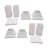4PCS 11.81“ Plastic Roman Pillar