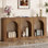 70.9" Arched Console Table, Wood Entryway Table with Storage
