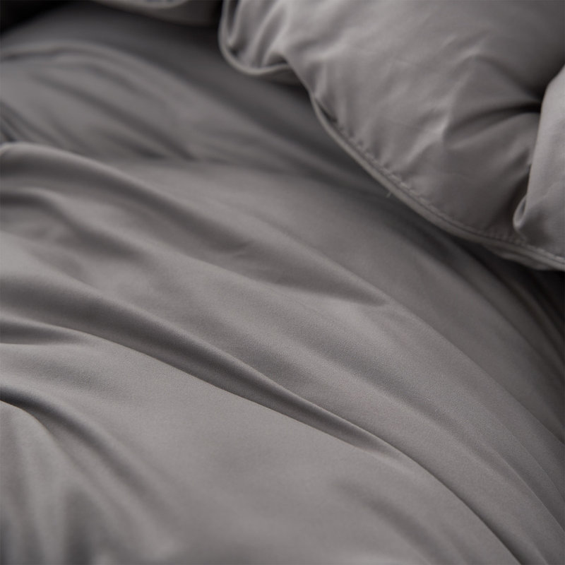 Cool Being Thick - Coma Inducer Oversized Comforter Set, Twin Extra Long Comforter + 1  Pillow Sham, Gray