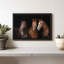 Animal «Brown Stallion Horses, reproduction sur toile»-101456465