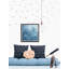 Full Blue Ink - Single Picture Frame Painting-612777329