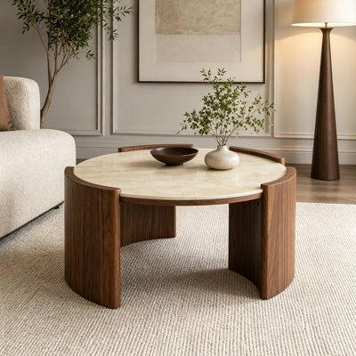 31.5-Inch Modern Round Coffee