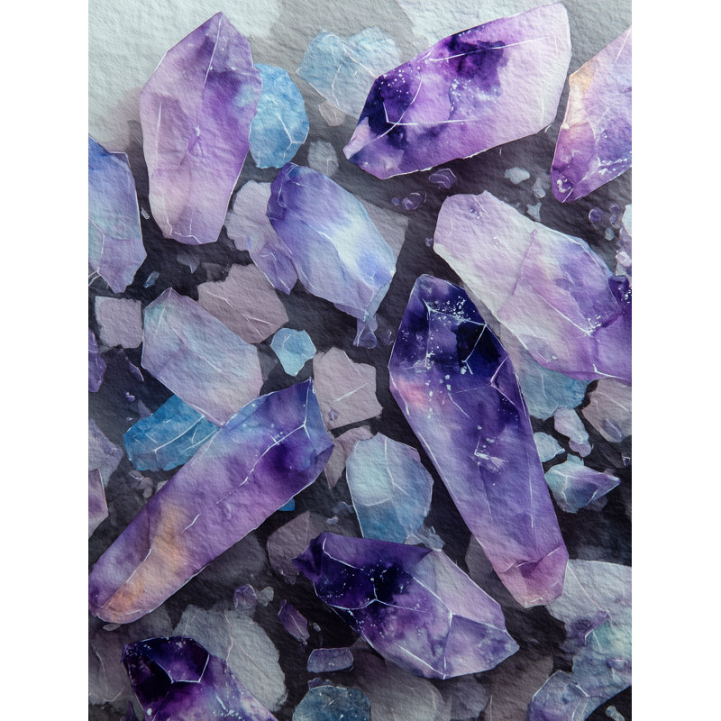 Amethyst Glow, 20" H x 26" W