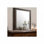 Miroir à finition noyer