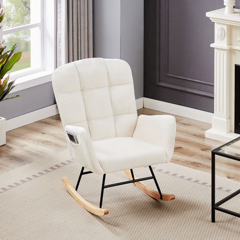 Chaise d'appoint, fauteuil à bascule de salon