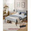 Double Bed Frame with Upholstered Headboard-413446643