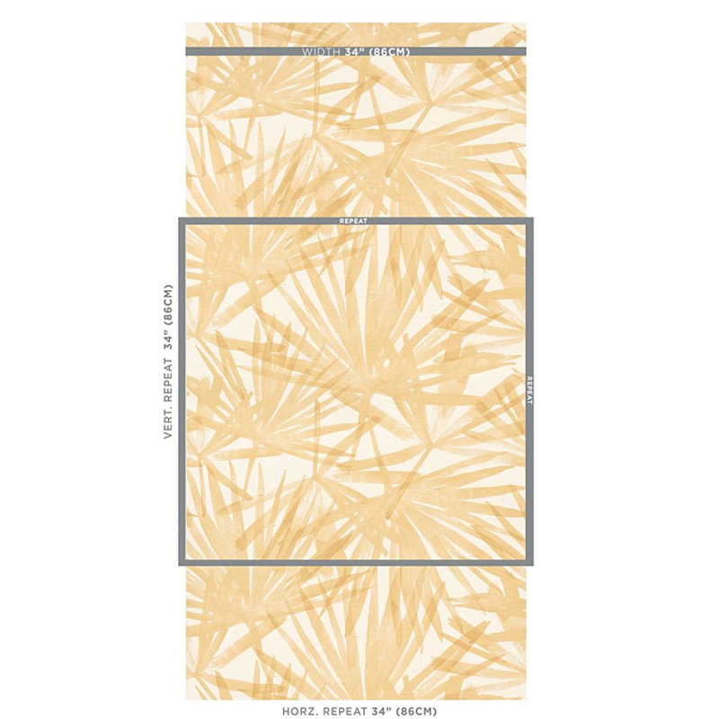 Papier peint Sunlit Palm Sisal, Blé