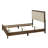 Shristi Fabric Upholstered Headboard Tufted Nailhead Trim 1pc Panel Bed Beautiful Wooden Bedroom Furniture-228353613-228353614