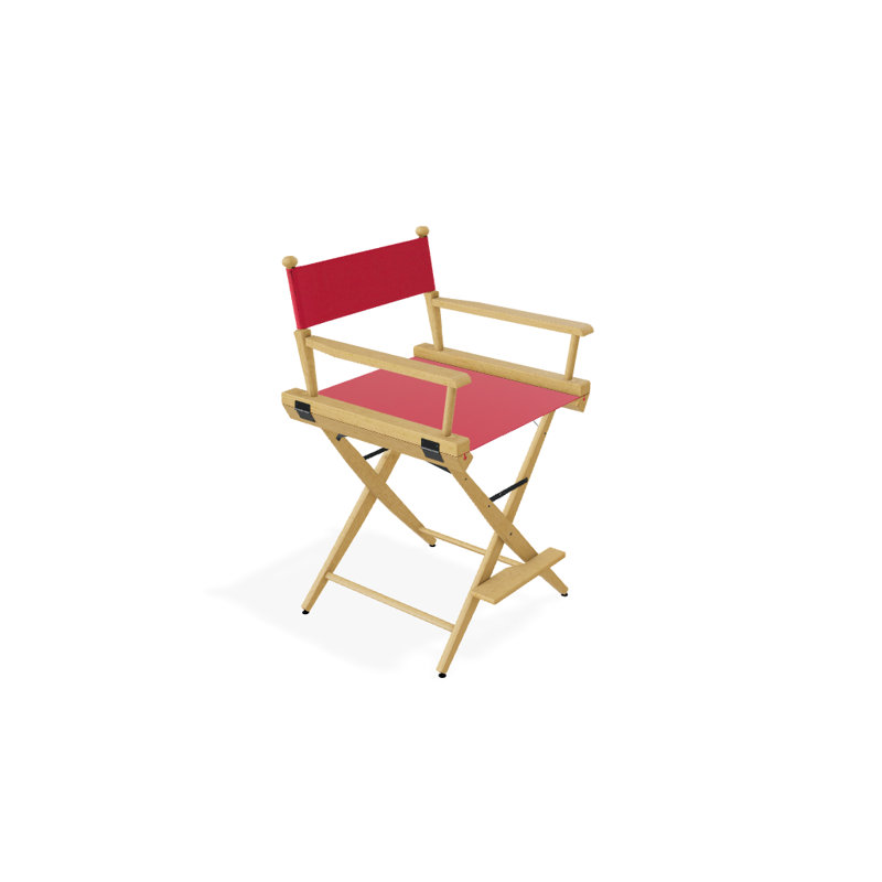Folding Reclining Director Chair, Varnish, Forest Green