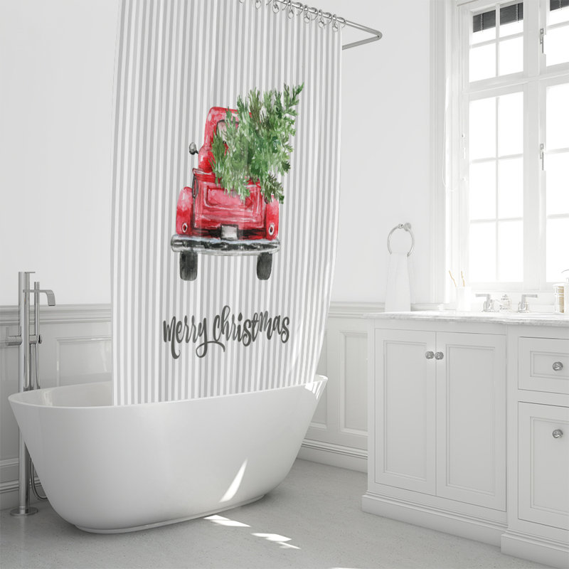 Rideau de douche à rayures simple Warwick, 70 po x 72 po