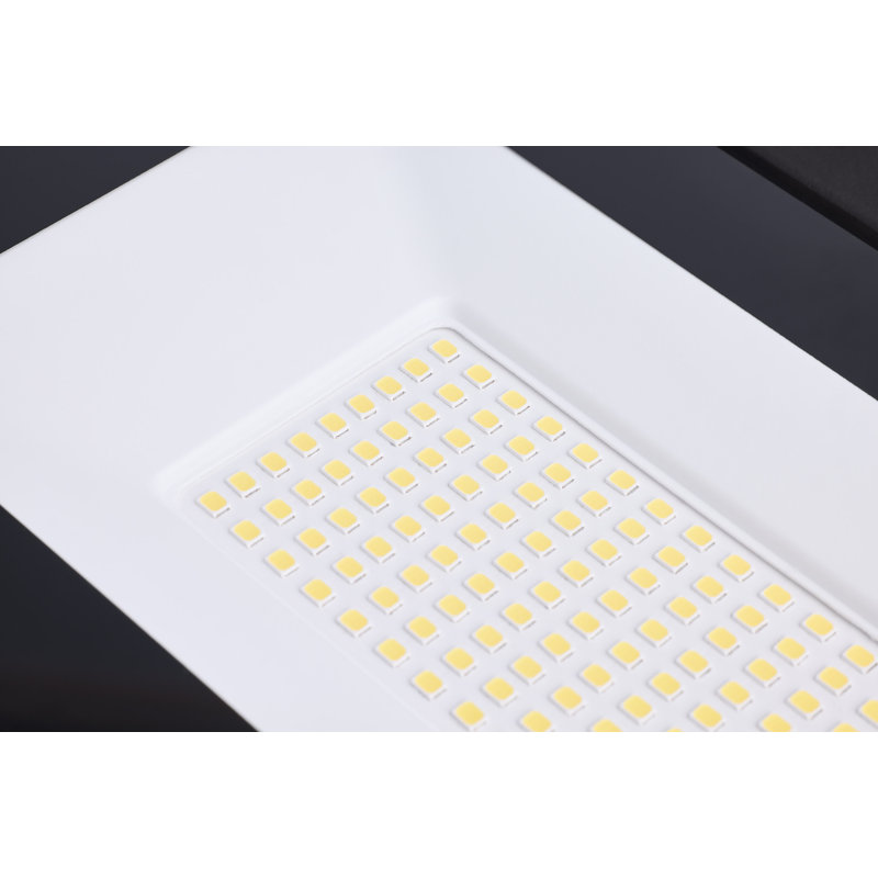 50 Watt LED DOB Tempered Glass Flood Light 4000K CCT Bronze Finish, 9.17" H x 8.33" W x 1.38" D
