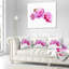Fleurs de pivoine rose vif - Coussin décoratif à imprimé floral