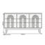 Buffet de rangement de style rétro
