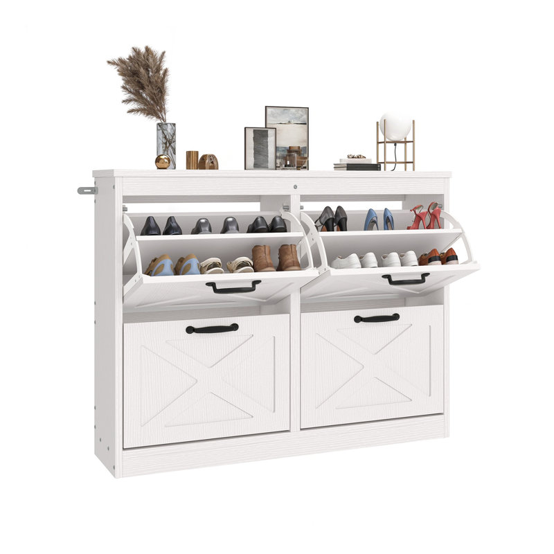 Armoire de rangement pour chaussures 16 paires