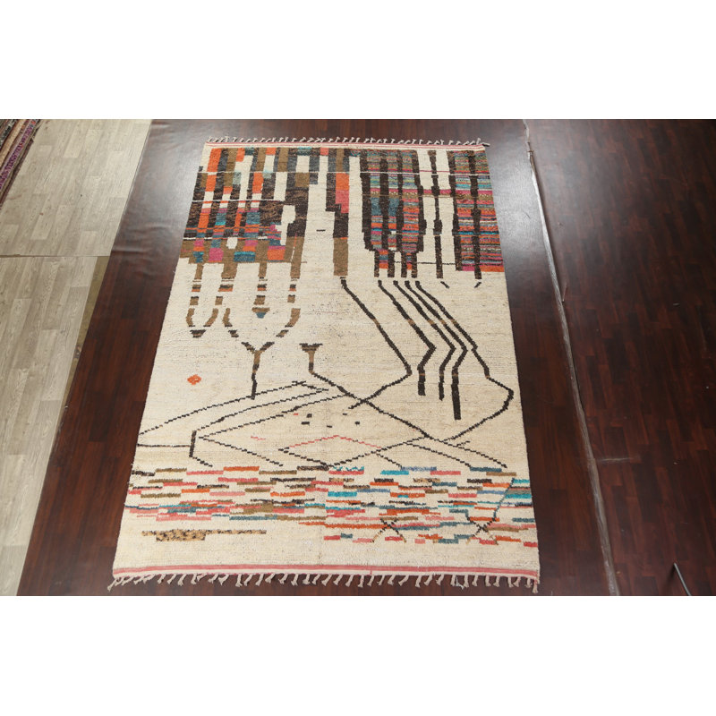 Tapis marocain oriental noué à la main 9 x 13