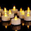 Tea Lights, 12 Pack Flameless LED Tea Light Candles 200 Hours Realistic Flickering Battery Operated Tea Lights Electric Fake Candles for Halloween Christmas Weding in Warm Yellow