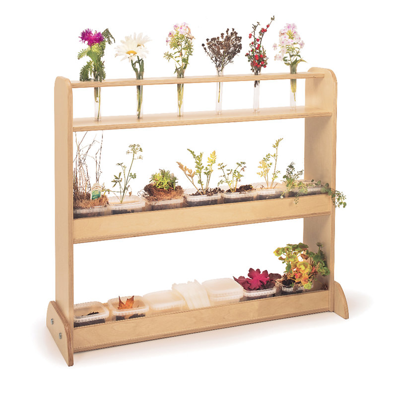 3 Compartment Manufactured Wood Shelving Unit